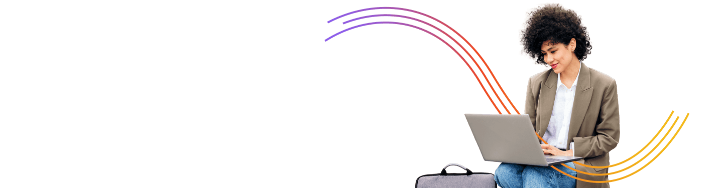 woman working on laptop