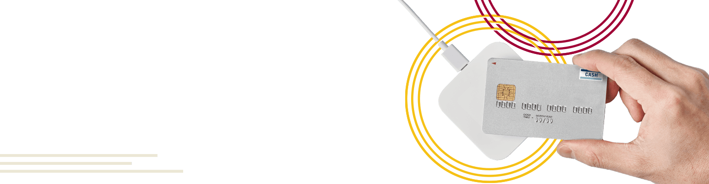 Credit card and card reader